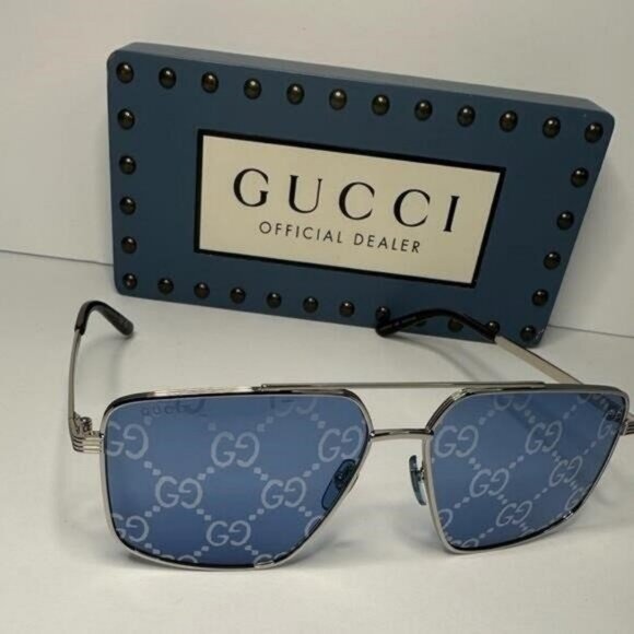 Authentic GUCCI GG0941S PILOT MONOGRAM SUNGLASSES - Picture 2 of 14